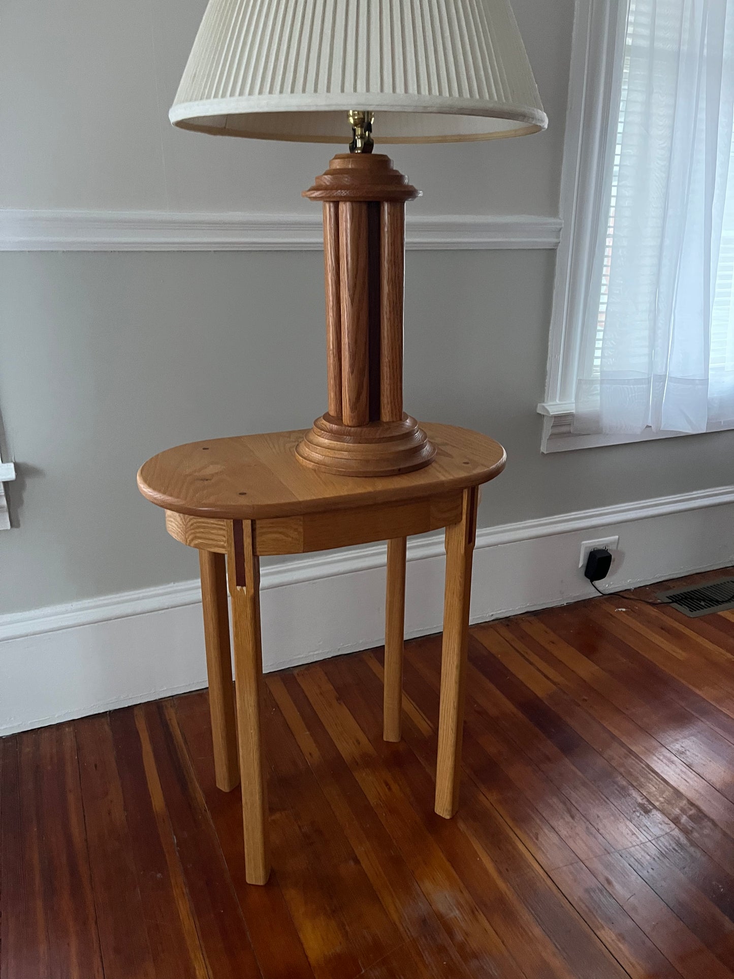 Earlier work - Intarsia inlay column lamp